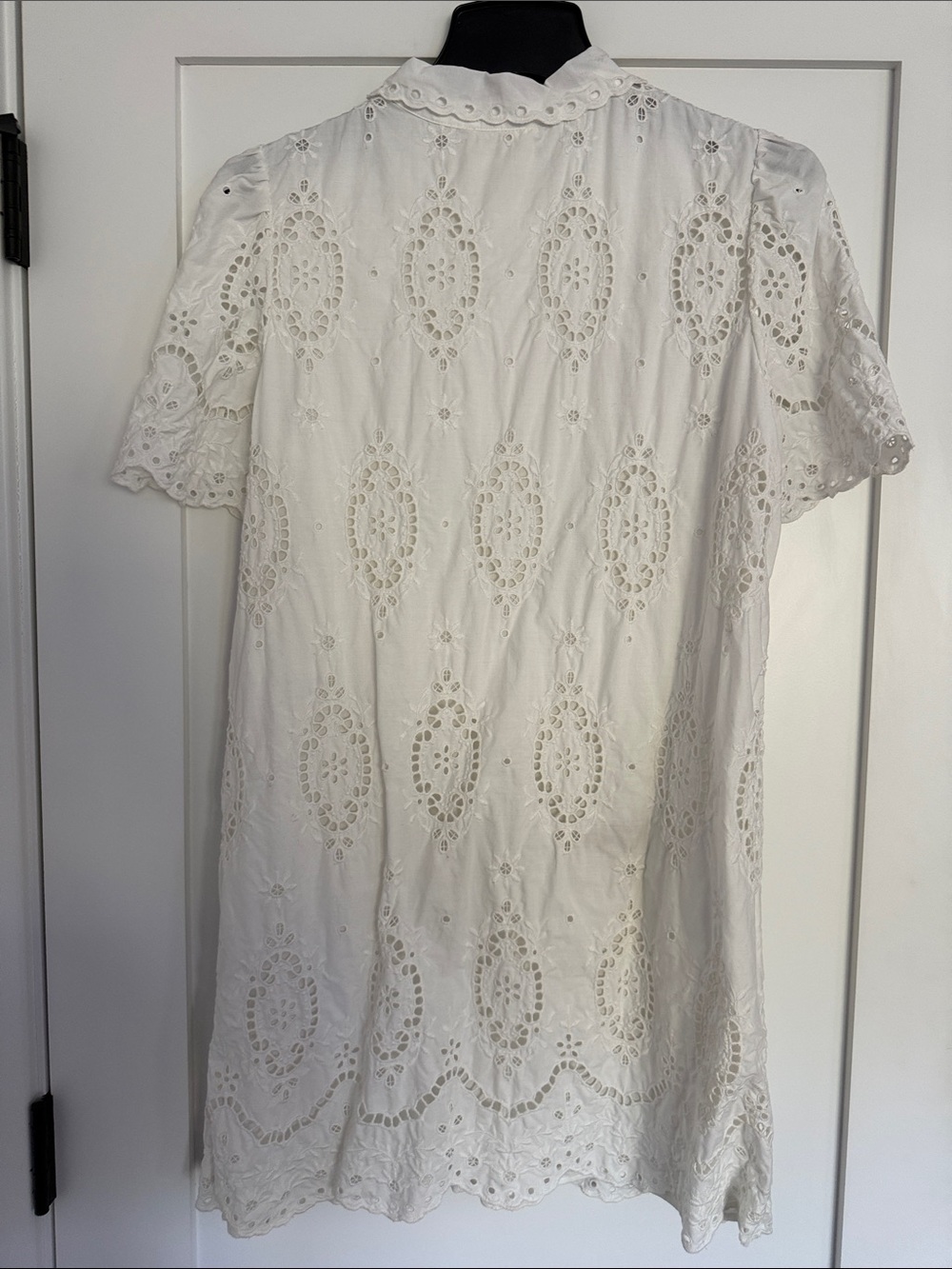 Sezane White Eyelet Mini Dress - worn once! - Picture 5 of 8